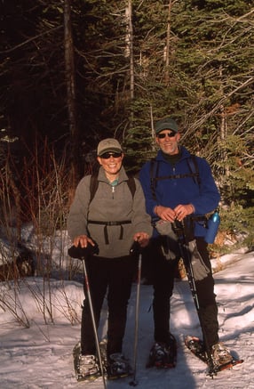 Didi & Paul Snowshoeing in Sequoia Natiional Park, CA